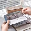 Double Layer Double Eyeglasses Case Large Capacity Waterproof Eyeglasses Holder PU Leather Scratch Resistant Sunglasses Box Men