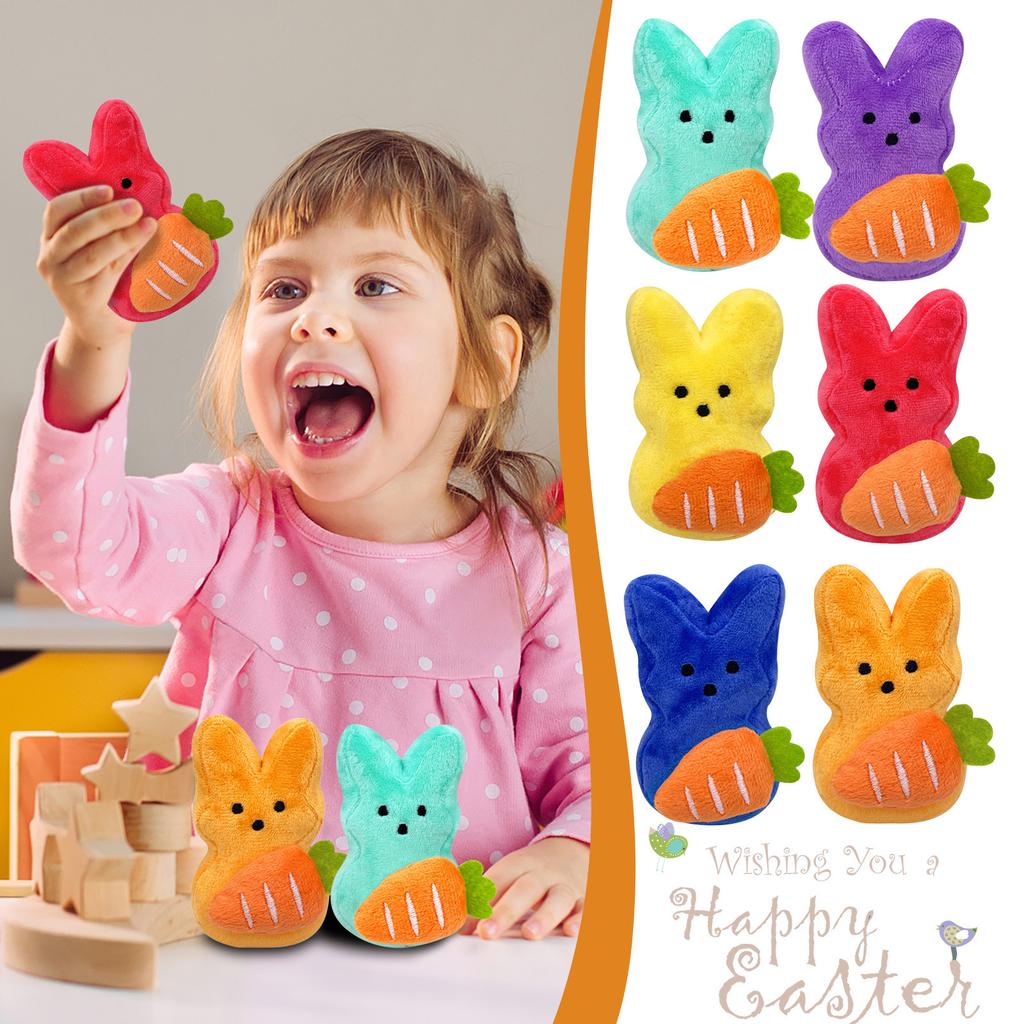 Творческий роман плюшевый кролик игрушка для собак детей интерактивный пасхальный подарок 1 шт