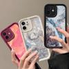 Для iPhone 16 15 Pro Max 14 Plus 13 12 Pro 11 XS XR 8 7 Чехол с мраморной волнистой полосой, противоударный, мягкий чехол для телефона