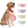 Silicone Folding Pet Bowl for Dogs and Cats - Portable Water and Food Dish for Outdoor Use