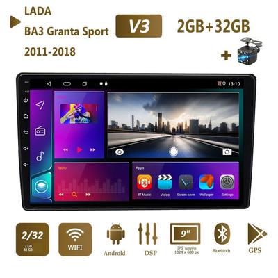 Для LADA Granta Sport 2011-2018 автомобильное радио мультимедийный видеоплеер навигация GPS WIFI Carplay Android 2 Din 2 + 32 ГБ