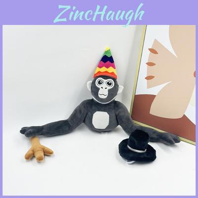 Новая плюшевая игрушка Gorilla Tag Monke, мягкая кукла с шляпой, высотой 25 см
