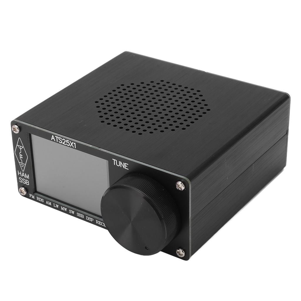 Полнодиапазонный радиоприемник с корпусом из алюминиевого сплава, портативный радиоприемник с 2,4-дюймовым цветным дисплеем