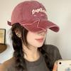 Embroidered Letter Baseball Hat Sunscreen Star Peaked Cap Washed Denim Baseball Cap  Male/Female