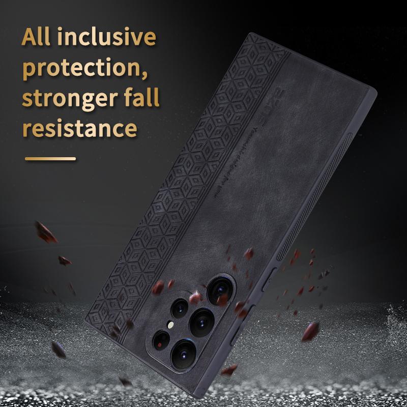 For Samsung Galaxy S23 S22 S21 S20 Plus Ultra A13 A14 A23 A33 A53 A73 5g Luxury Leather Business Elite Shock Proof Cell Phone Case