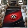 Футбольный принт Sheffield United, Ковер из хрустального бархата, Удобный, Впитывающий воду, Нескользящий, Ковер для пола в помещении
