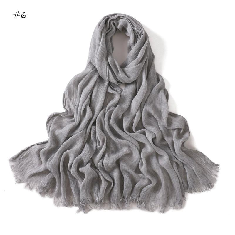 Однотонные тюрбаны, галстук-батик, вискозный хиджаб-шарф, тонкий, Рамадан, омбре, обертывание, эластичные шали, высококачественные фуларды, мусульманский головной снуд 180*70 см