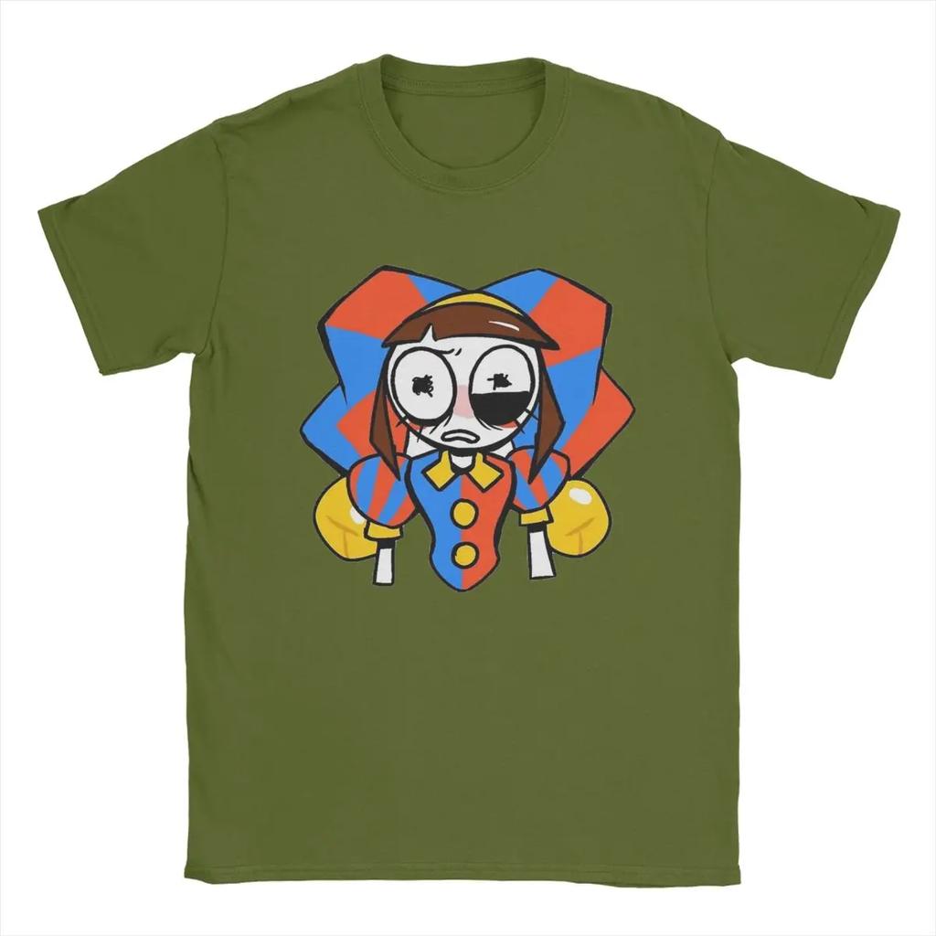 The Amazing Digital Circus T-Shirt Men Pomni And Jax Cool Cotton Tee Shirt Round Neck Short Sleeve T Shirts Summer Clothing