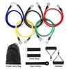 11Pcs/Set Latex Resistance Bands Pull Rope Indoor Portable Fitness Equipment with Ankle Strap Training Exercise Expander Elastic