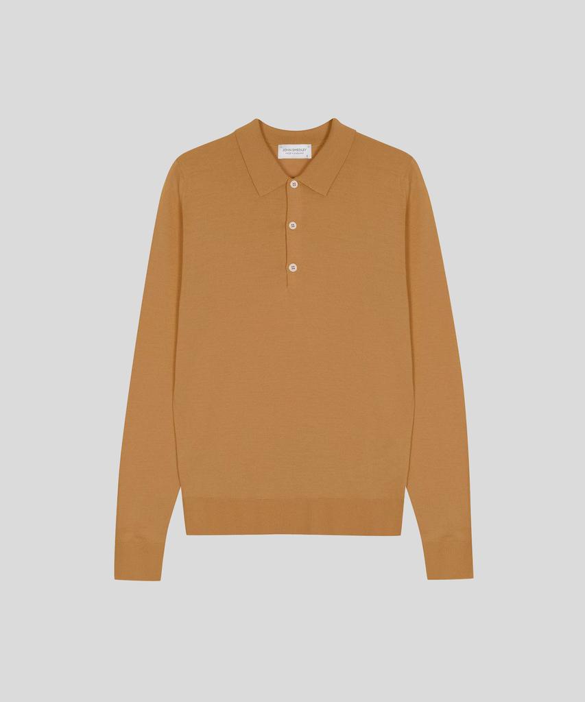 JOHN SMEDLEY Belper Extra Fine Merino Wool Standard Fit Polo Knit Seasonal 9 Colors (A Type)