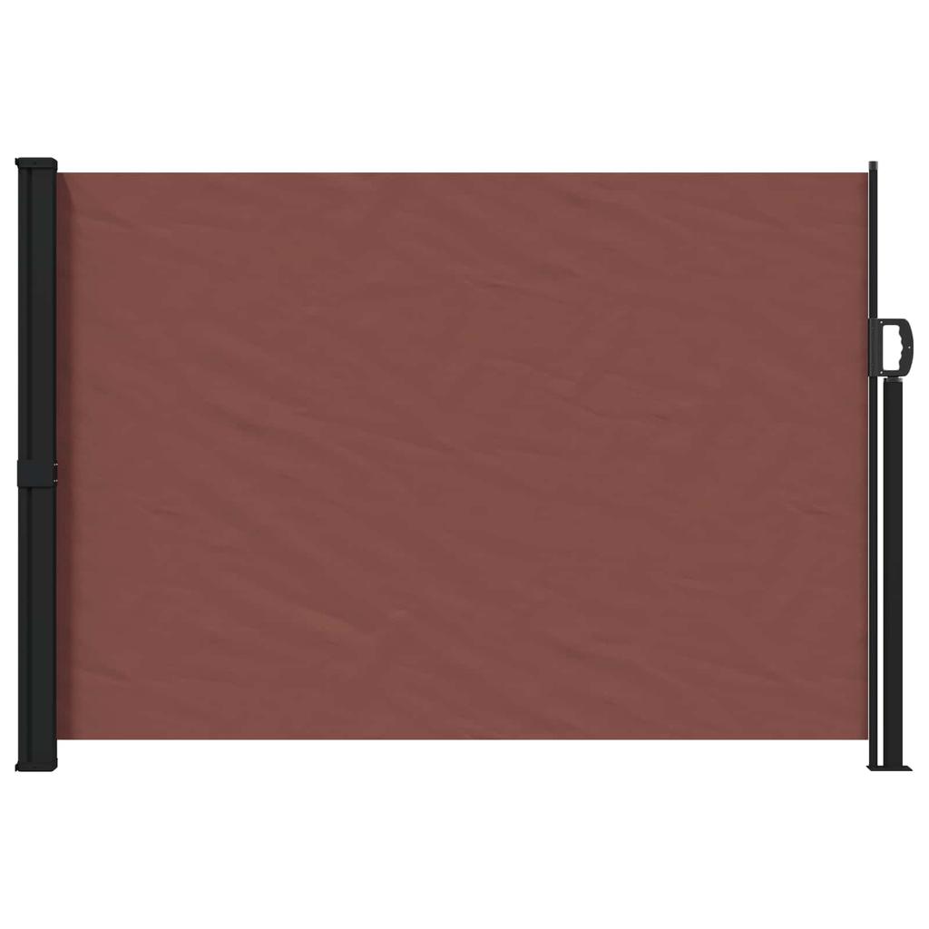 Retractable Side Awning Brown 300 x 170 cm Polyester