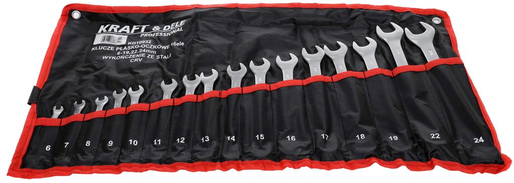 COMBINATION SPANNER 16 pcs CRV 6-24mm KD10932