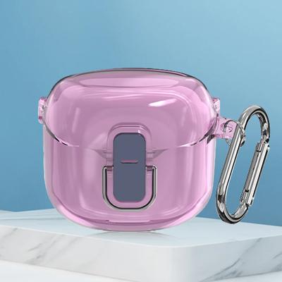 Для наушников JBL Tune Flex 2025 Защитный чехол Ударопрочный Жесткий корпус из ПК Прозрачный чехол Чехол для наушников Противоударный с карабином