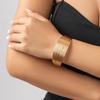 Pulseras De Acero Inoxidable Fashion Wire Wrap Open Wide Cuff Bracelet Bangle For Women Jewelry Vintage Metal Bangle Female