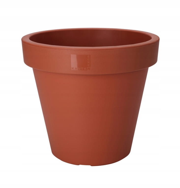 Decorative terracotta garden pot 30 x 26 cm round