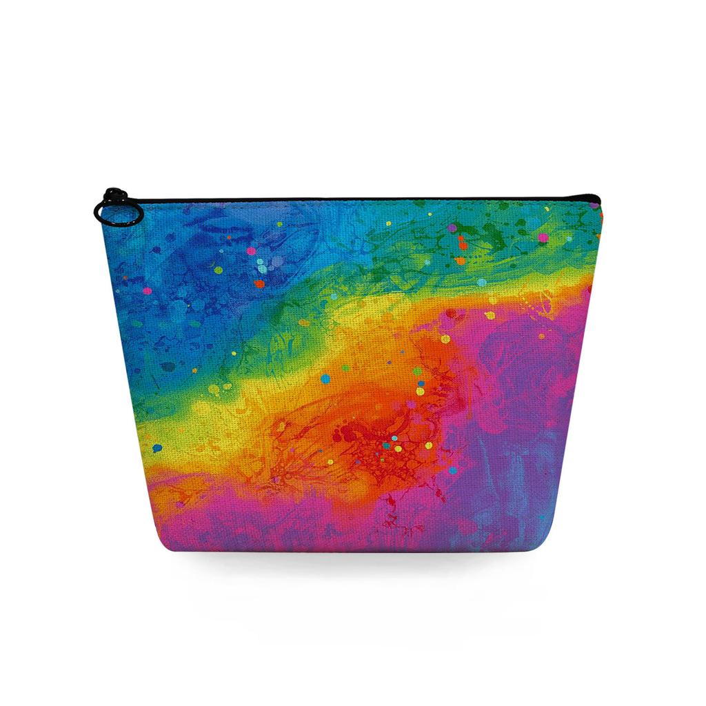 Женская косметичка с цветной текстурой, принтом, для организации туалетных принадлежностей, дорожный органайзер 6776