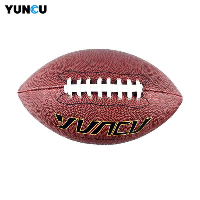Official Size 3 6 9 American Football Youth Adult Training Game PVC Leather Brown White Stitched