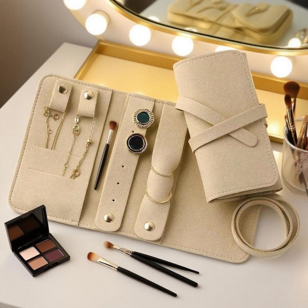 Lightweight Packing Pouches for Necklaces Foldable Jewellery Roll for Earrings Bracelet
