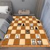 Интеллектуальная игра Шахматы Вдохновленный Декор Ковер Ковер Король Королева Ладья Слон Конь Пешка Уютная Гостиная Напольный Коврик Ковер
