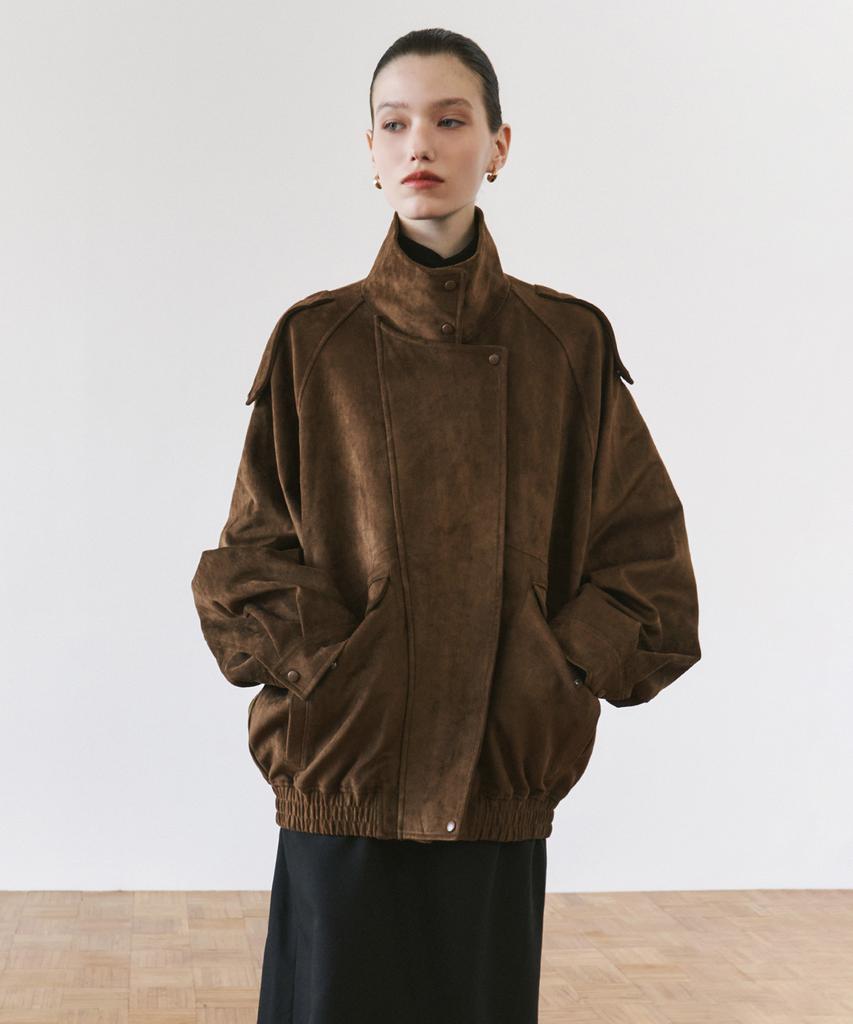 SIYAZU Siot4209 Edit Suede Jacket_Khaki Brown