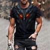 Hot Selling Summer 3D Printed Men's T-shirt with Innovative Design - Dark and Mechanical Armor Inspired Mans Tops