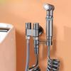 1PC Handheld Bidet Sprayer Toilet Bidet Toilet Sprayer Set Spray Water Bathroom Shower Double Outlet Angle Valve Toilet Accessories