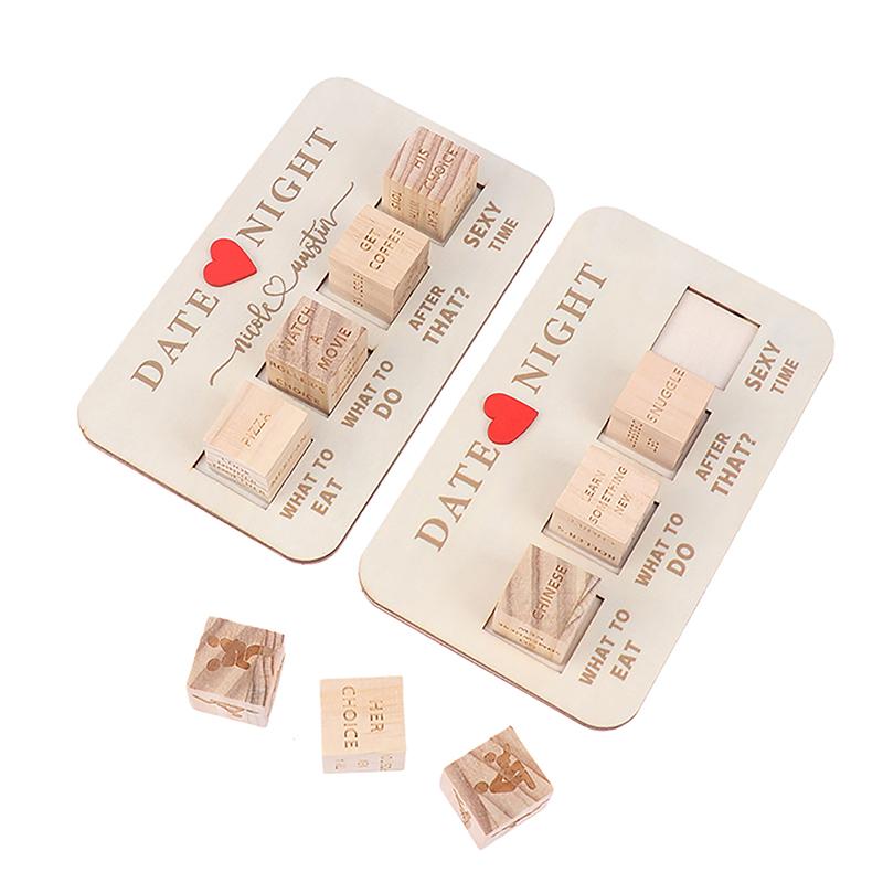 Набор деревянных игральных костей Идеи для свиданий Игра в кости Романтическая игра для пар на свидание Игра в кости Решение для пар Секс-игры
