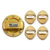 DAIHATSU Daihatsu Gasoline Fuel Spout Cap Cover, Fuel Cap Cover, Door Striker Cover, Door Lock Cover, Paste Type Set (Gold)