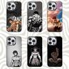 Чехол для телефона Baki Anime H-Hanma для iPhone 16,15,14,13,12,11,Mini,Pro,SE,MAX Черный Матовый Ударопрочный Чехол