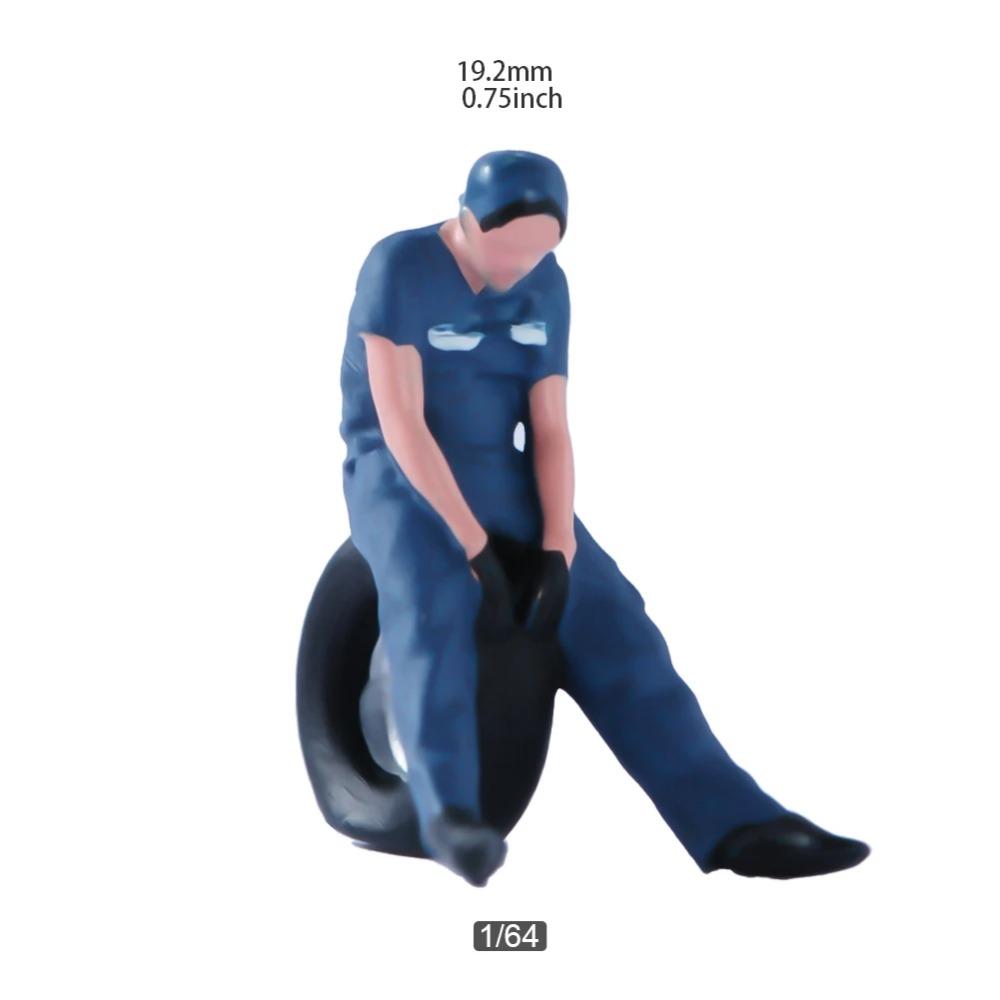 Раскрашенные миниатюры Масштаб 1/64 Красота Красивый Мальчик Полицейский Девушки Мужчина Женщина Сцена Фигурка Модель Для Автомобиля Транспортные Средства Украсить