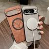 Ретро Чехол из овчины с узором из головы оленя, приятный для кожи, для Google Pixel 10A 10 ProXL 9 8 7 Pro, Магнитный, Ударопрочный, Тонкий Чехол