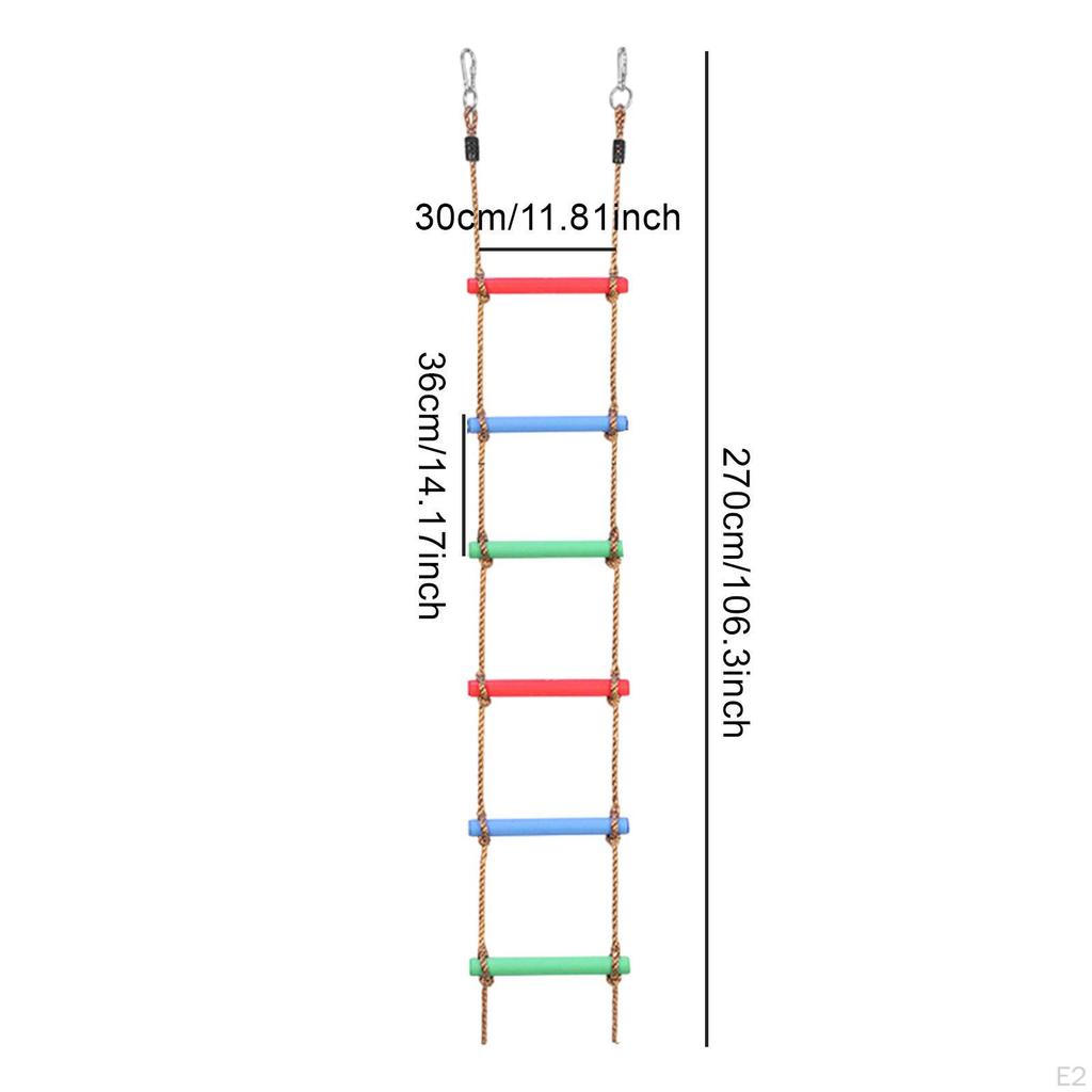 Веревочная лестница подвесная 6 ступенек баланс для детей мальчиков девочек