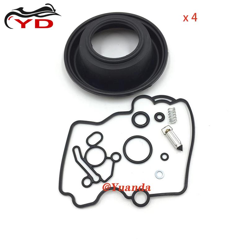 4 комплекта для SUZUKI RF600R 1994-1996 RF900R RF600 RF900 RF 600 900 R 600R 900R Ремонтный комплект карбюратора игла поплавковой камеры прокладка винт качества смеси
