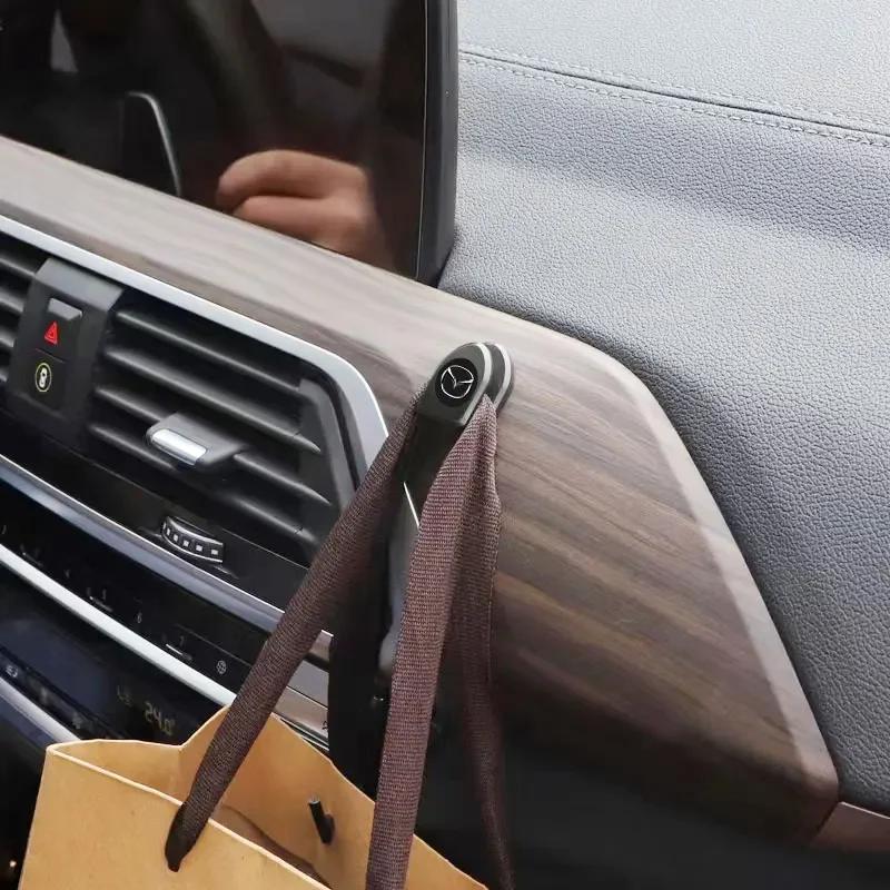 Мини-крючки для автомобиля, крючки для хранения USB-кабеля, наушников, ключей, автомобильные товары для Mazda 2 3 4 5 6 7 8 323 626 CX5 CX7 CX9 RX8 MX3 MX5