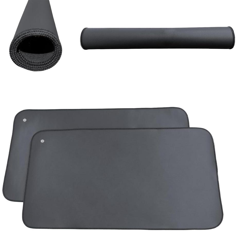 ESD Earthing Square Desk Pad Grounding PU Leather Mats for Statics Protection