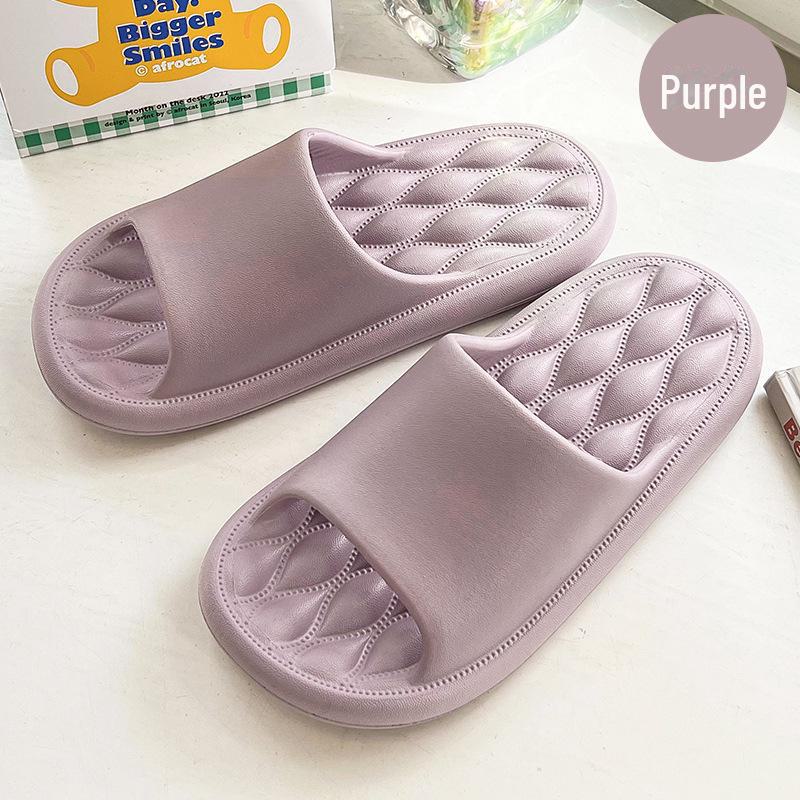 Нескользящие сандалии для ванной для мужчин и женщин: Дезодорирующие тапочки из ЭВА на толстой подошве для дома и лета.