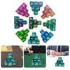 6Pcs 6 Sided Game Dices 16mm Round Corner Dices Set for Table Dices Game Math Teaching Colorful Six Sided Dices Cubes