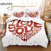 Creative Letter Love Bedding Set, 3Pcs Duvet Cover Set, Soft Comfortable Breathable Duvet Cover, For Bedroom Guest Room Decor