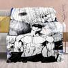 Jujutsu Kaisen Flannel Couch Blanket Soft Warm Throw Lightweight Plush Sofa Bed Decor -QJY