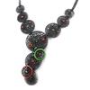 [I2207] - Designer Necklace 'Carmen' Red Green