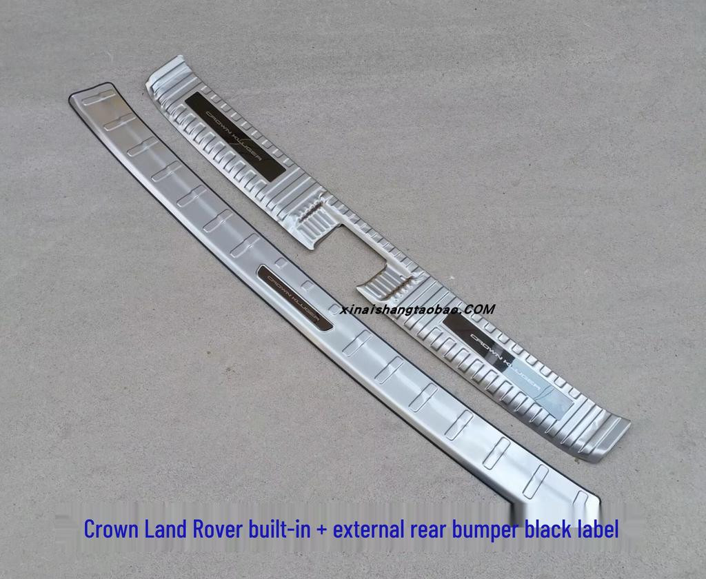 Защитная накладка на задний бампер и ступенька для Highlander 2022-2024, Crown Lu Fang Защита багажника из нержавеющей стали