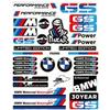 For BMW M Performance Decorative Car Stickers BMW Car Interior Modification Waterproof Locomotive Fuel Tank Reflective Stickers
