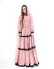 Plus Size African Women's Hooded Elastic Chiffon Muslim Dress