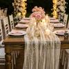 Table Runner Glittery Runner, Sheer Flowing Tulle Elegant Charming Dining Accessory for Home Wedding Baby Shower Bridal