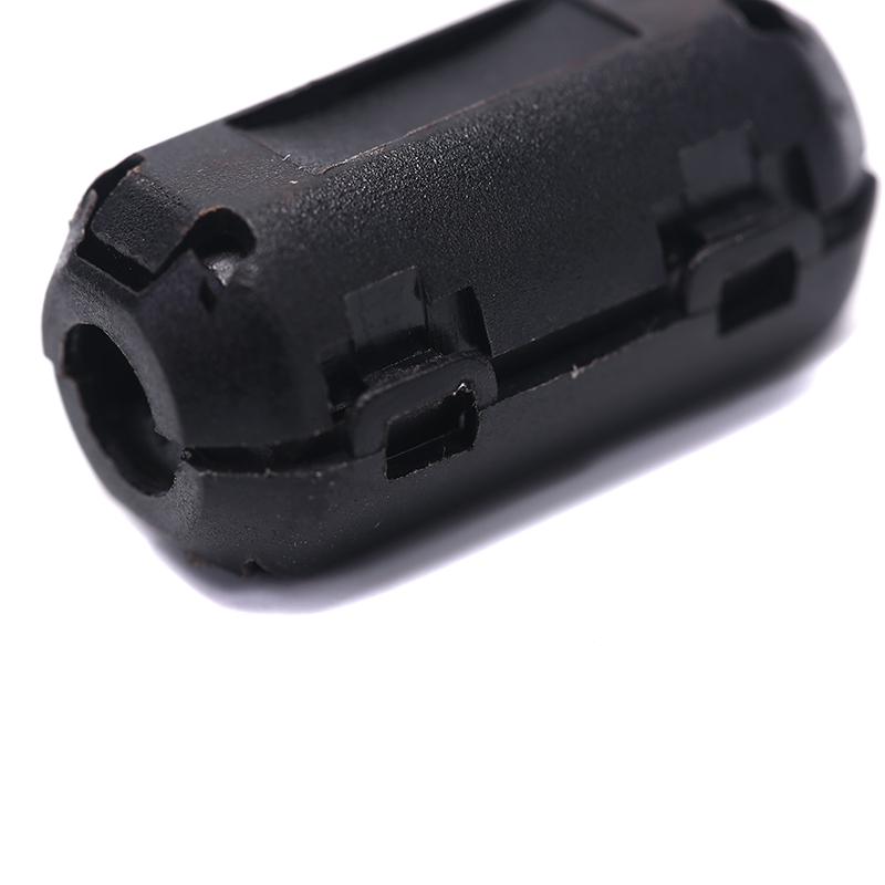 5Pcs 3.5Mm Noise Suppressor Emi Rfi Clip Choke Ferrite Core Cable Filter Black