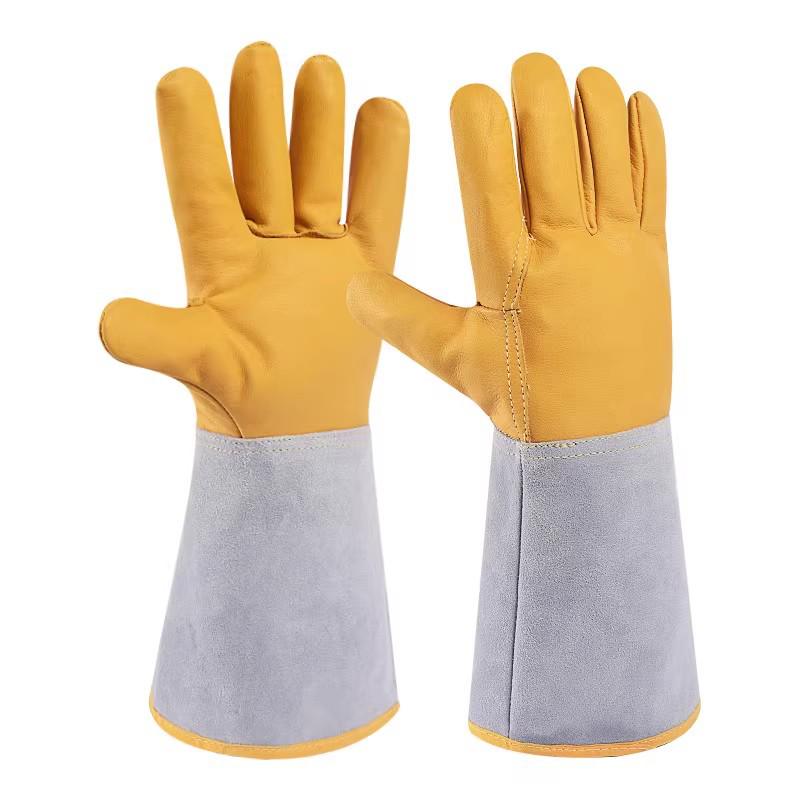 Сварочные перчатки из овчины, устойчивые к аргоновой дуге — дышащие, износостойкие, не дающие ожогов, гибкая изоляция для обслуживания сварщиков