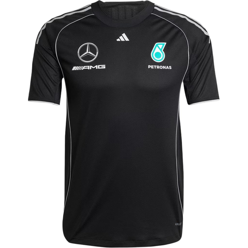 Adidas X Mercedes-Amg Petronas F1 Team Ss25 Fashionable Comfortable Short Sleeve T-Shirt Men Tops Black JX8245