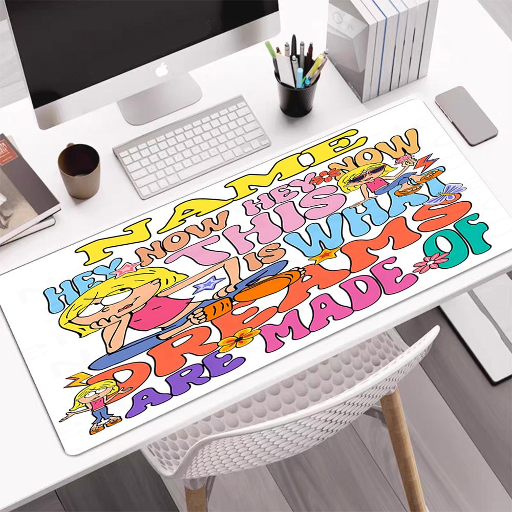 Custom Name Lizzie McGuire Theme Mouse Pad, Non Slip Rubber Base, Multifunctional Office & Home Decor, Perfect for Workspace Personalization.