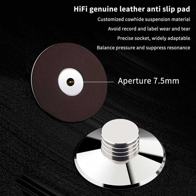 Vinyl LP Record Stabilizer for Turntable Heavy Duty Anti-Vibration Balanced Clamp Perfect Gift for Vinyl Collection Enthusiasts