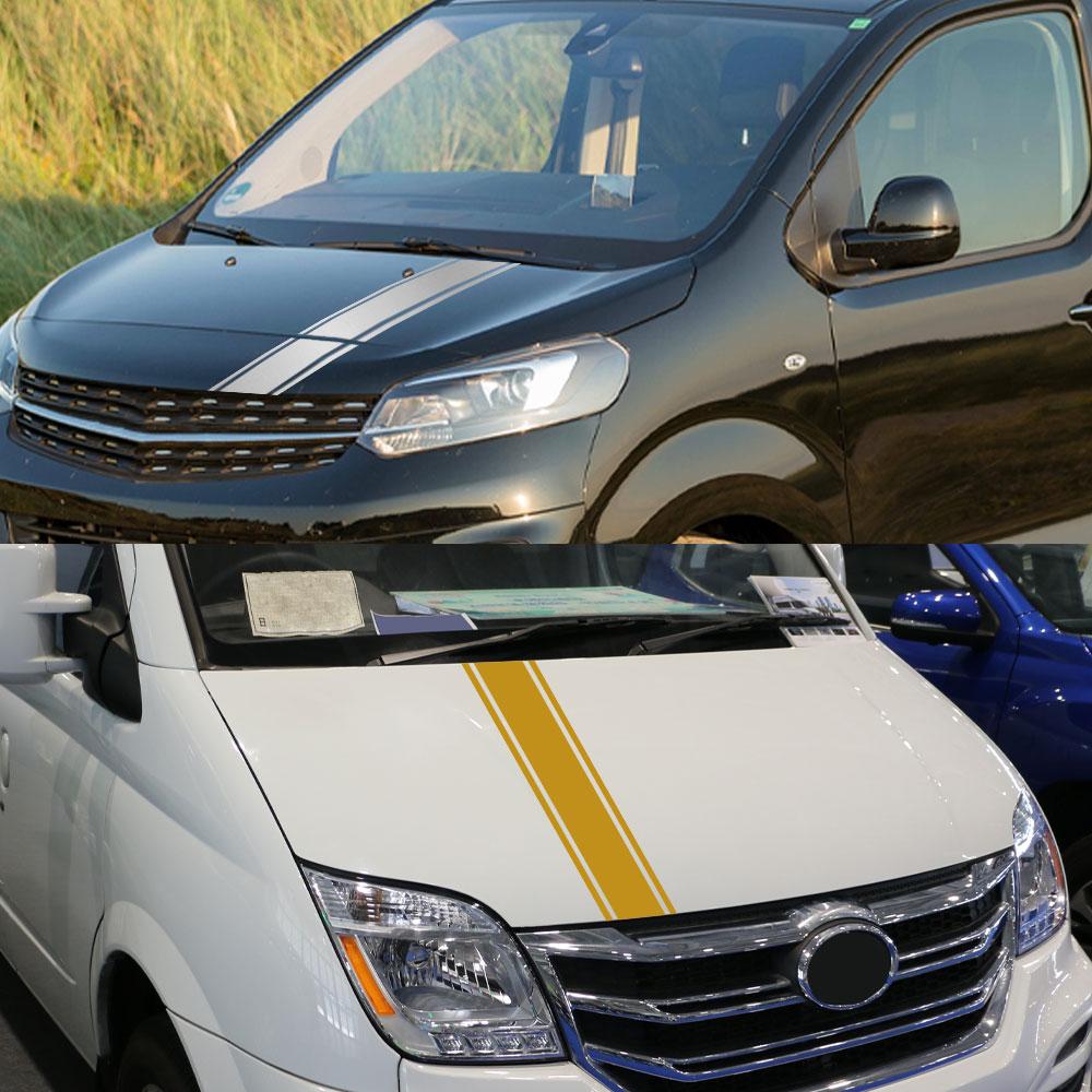 Чехол на капот автомобиля Наклейки на двигатель Для Peugeot Traveller Opel Zafira Life Фургон Графика на капот Виниловая наклейка Тюнинг Аксессуары